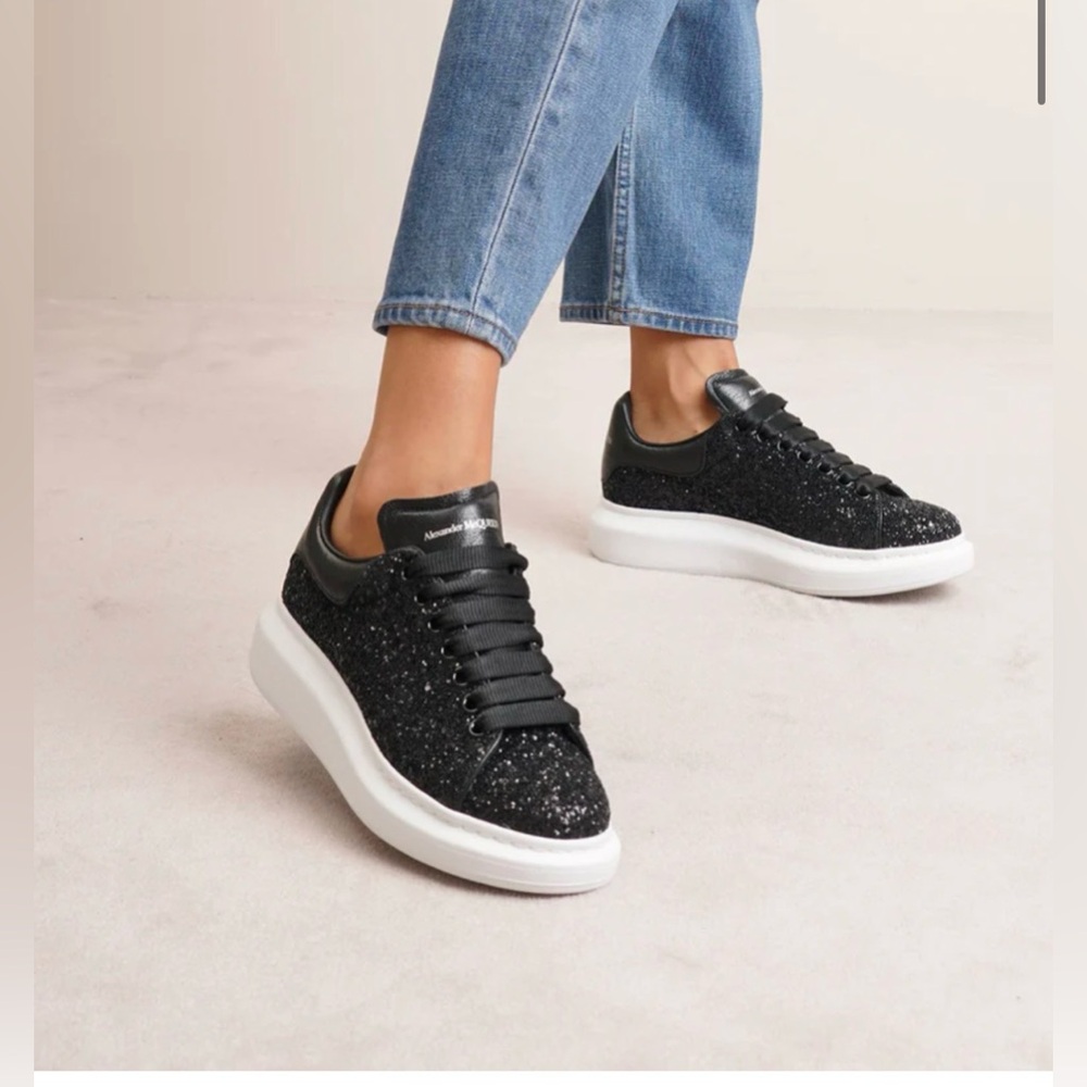 Alexander McQueen Sneakers (black sparkles)